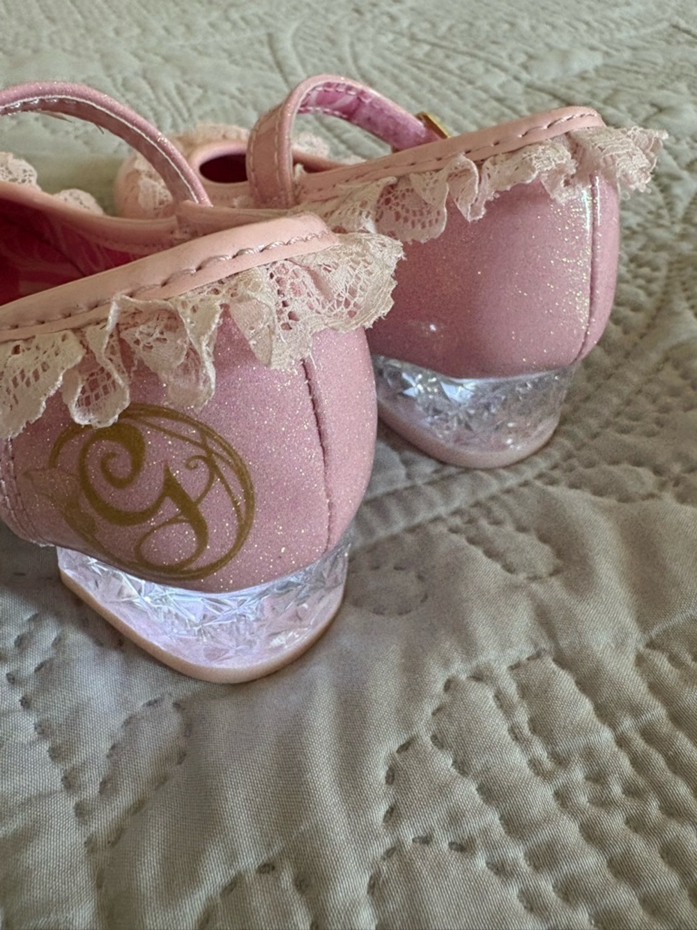 Toddler Girls Pink Lace Mary Jane Dress Shoes - Picture 4 of 7